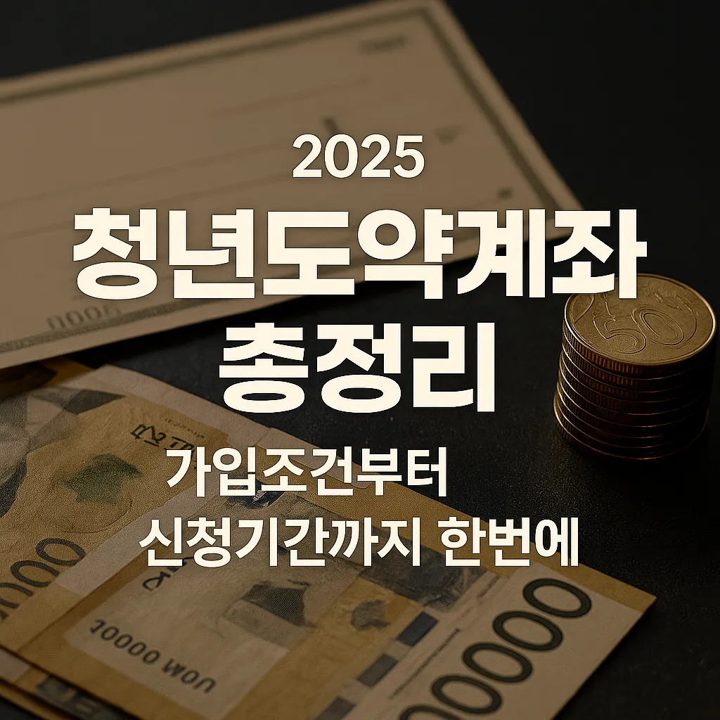 2025 청년도약계좌 총정리｜가입조건부터 신청기간까지 한번에